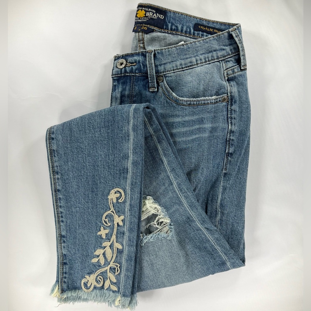 Embroidered Skinny Jean